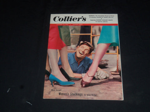 1955 OCTOBER 14 COLLIER'S MAGAZINE - WOMEN'S STOCKINGS, SHEER DELIGHT - SP 8473