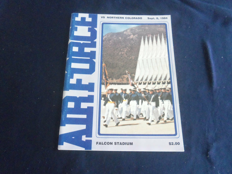 1984 SEP 8 FOOTBALL PROGRAM - AIR FORCE VS. UNIV OF NOTHERN COLORADO - SP 1216P