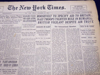 1940 DECEMBER 27 NEW YORK TIMES - NAZI TROOPS TIGHTEN RULE IN RUMANIA - NT 322