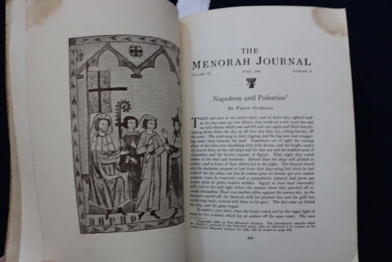 1925 JUNE THE MENORAH JOURNAL - LEWIS MUMFORD - K 1604
