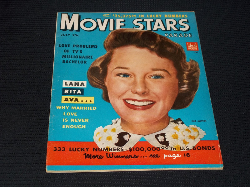 1954 JULY MOVIE STARS PARADE MAGAZINE - JUNE ALLYSON COVER - E 13963