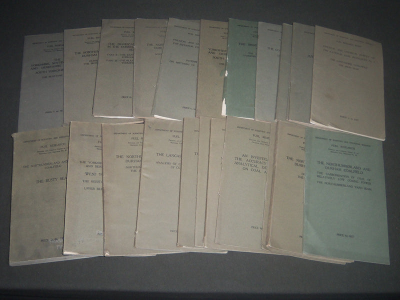 1923-1937 FUEL RESEARCH & NATIONAL COAL RESOURCES BULLETINS LOT OF 25 - WR 231