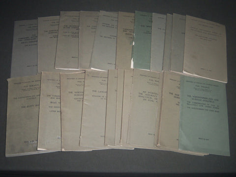 1923-1937 FUEL RESEARCH & NATIONAL COAL RESOURCES BULLETINS LOT OF 25 - WR 231