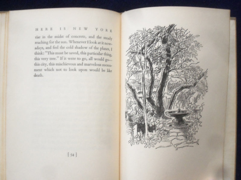 1949 HERE IS NEW YORK HARDCOVER BOOK BY E. B. WHITE - KD 8652