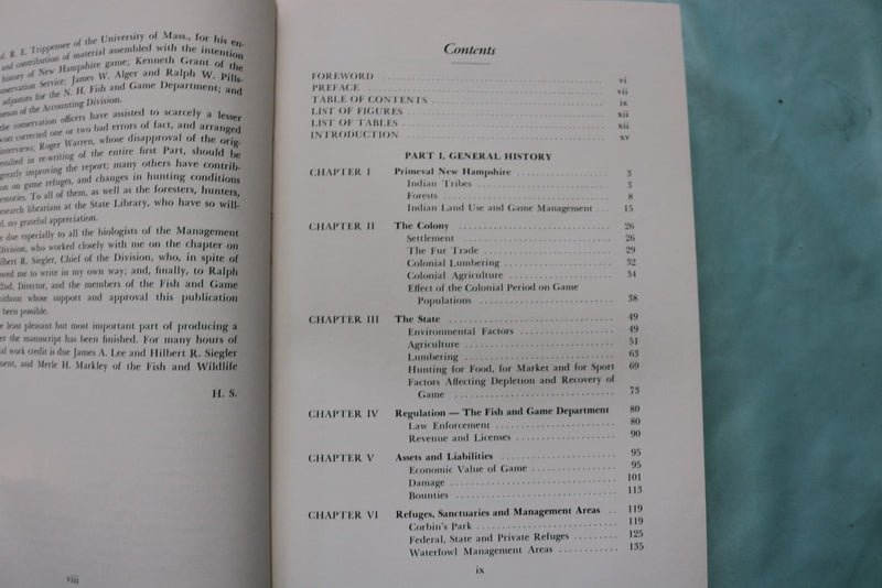1957 NEW HAMPSHIRE GAME AND FURBEARERS REPORT BY HELENETTE SILVER - KD 9723