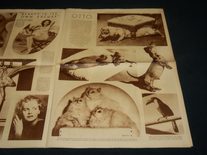 1937 JANUARY 3 SAN FRANCISCO CHRONICLE ROTO SECTION - TIME STOPS - NP 5098