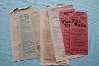 1890'S-1900'S EARLY THEATRE BROADSIDES - 75+ PIECES - GREAT LOT - K 3327