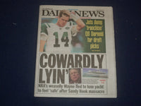 2021 APRIL 6 NEW YORK DAILY NEWS NEWSPAPER - NEW YORK JETS TRADE SAM DARNOLD