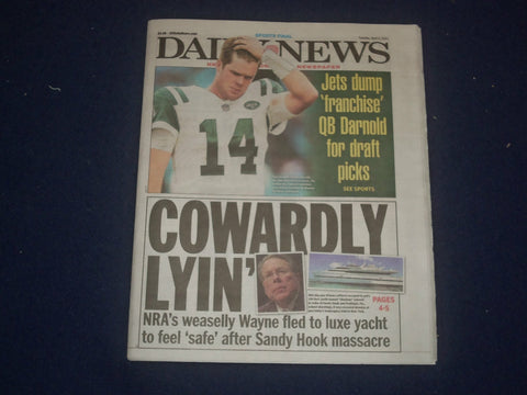 2021 APRIL 6 NEW YORK DAILY NEWS NEWSPAPER - NEW YORK JETS TRADE SAM DARNOLD