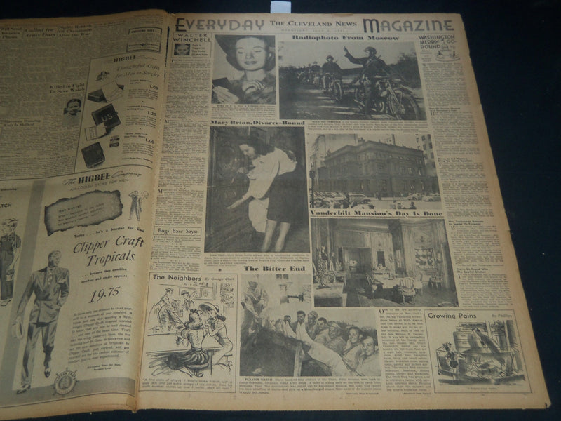 1941 JULY 9 CLEVELAND NEWS NEWSPAPER - SOVIET SAYS GERMANS RETREAT - NT 7457
