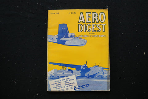 1942 APRIL AERO DIGEST MAGAZINE - MARTIN 