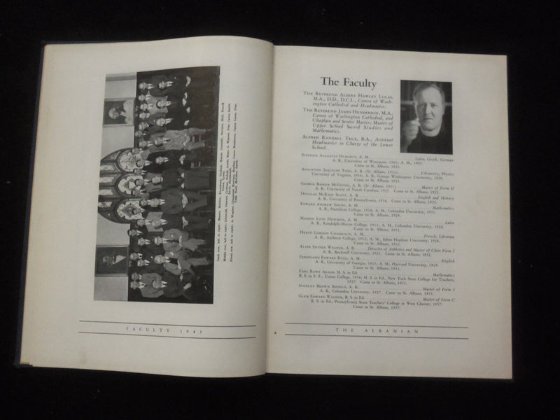 1945 THE ALBANIAN ST. ALBANS SCHOOL YEARBOOK - WASHINGTON, D.C. - YB 3157