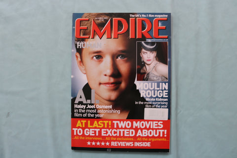 2001 OCTOBER EMPIRE MAGAZINE - HALEY JOEL OSMENT COVER - E 19659