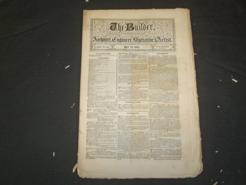 1865 MAY 13 THE BUILDER ARCHITECT MAGAZINE - ILLUSTRATIONS - ST 415N