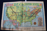 1939 NOV 12 SUNDAY NEWS PICTURE NEWSPAPER - MERLE OBERON-U.S. COLOR MAP- E 22704