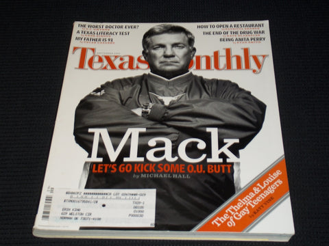 2005 SEPTEMBER TEXAS MONTHLY MAGAZINE - MACK BROWN FRONT COVER - E 7463