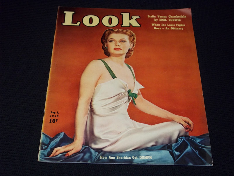 1939 AUGUST 1 LOOK MAGAZINE - ANN SHERIDAN FRONT COVER - E 20297