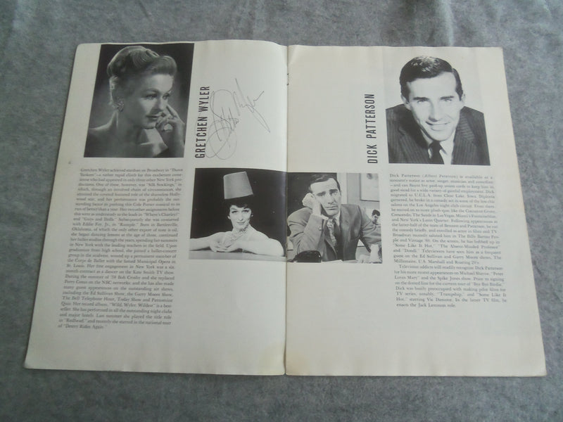 1961 BYE BYE BIRDIE BROADWAY PROGRAM - DICK PATTERSON - KAY MEDFORD - J 7615
