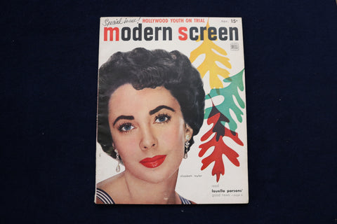 1950 NOVEMBER MODERN SCREEN MAGAZINE - ELIZABETH TAYLOR COVER - E 12755
