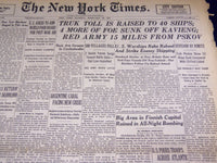 1944 FEBRUARY 28 NEW YORK TIMES - TRUK TOLL IS RAISED TO 40 SHIPS - NT 1842