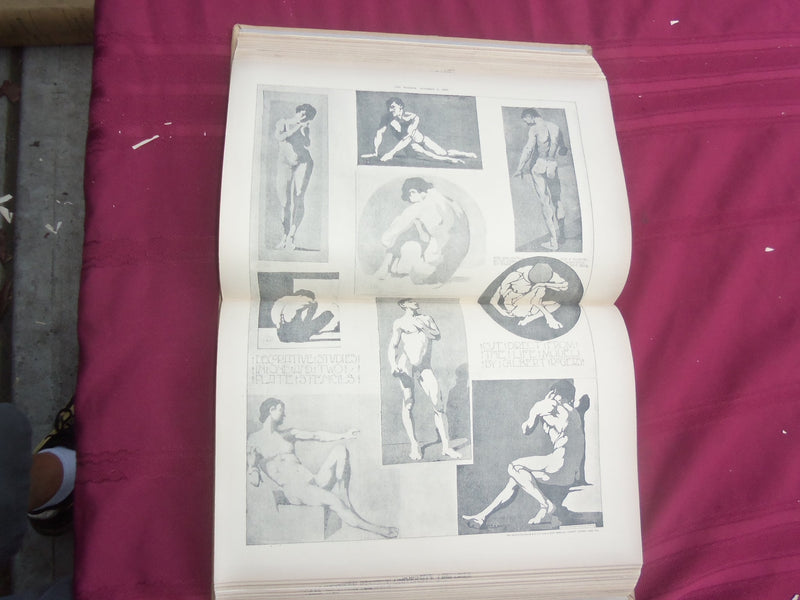 1902 JAN-DEC THE BUILDER U. K. MAGAZINE BOUND VOLUMES - 2 VOLS - FOLD OUTS - C 8