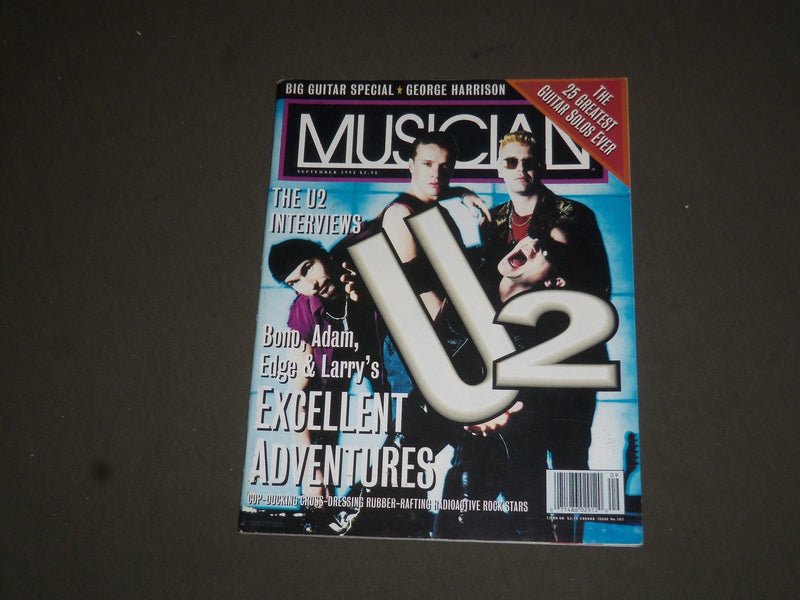 1992 SEPTEMBER MUSICIAN MAGAZINE - U2 COVER - SP 7811