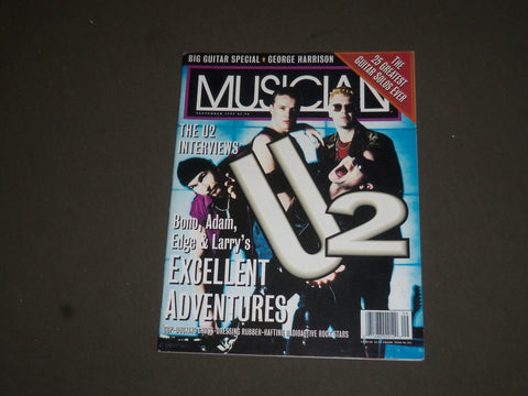 1992 SEPTEMBER MUSICIAN MAGAZINE - U2 COVER - SP 7811