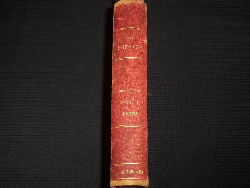 1886 MARCH-SEPTEMBER THE THEATRE ILLUSTRATED MAGAZINE BOUND VOLUME - KD 3806O