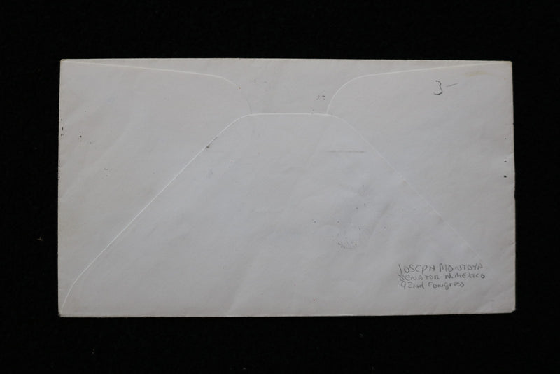 1960 NEW MEXICO FIRST DAY COVER SIGNED BY JOSEPH MONTOYA - K 2782