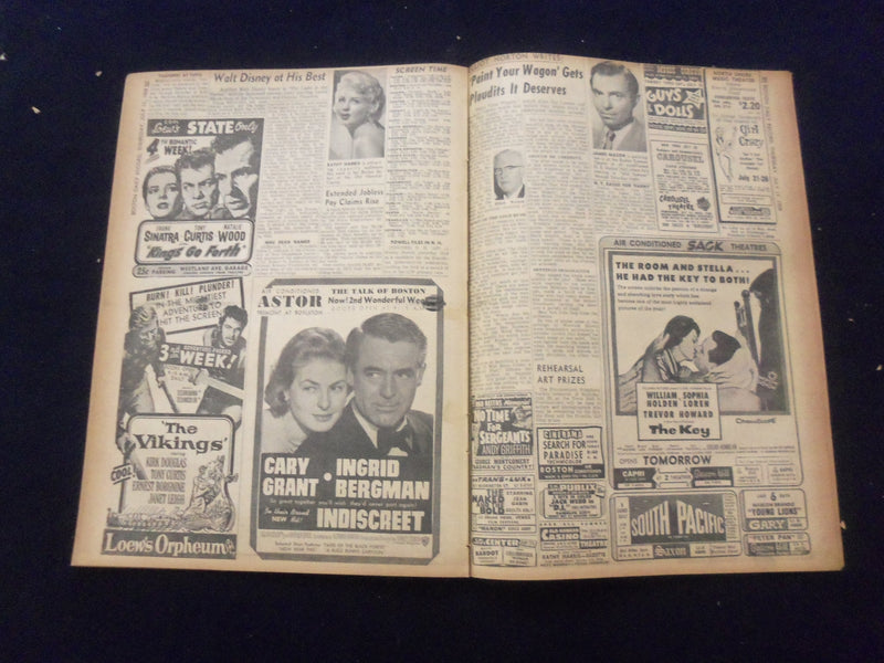 1958 JULY 17 BOSTON DAILY RECORD NEWSPAPER- U.S. ATOM TROOPS IN MIDEAST -NP 6358
