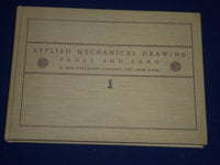 1938 APPLIED MECHANICAL DRAWING BOOK BY PAULL & SGRO - ILLUSTRATIONS - KD 2596