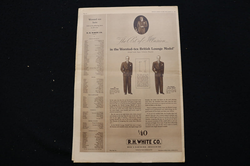 1938 MARCH 27 BOSTON SUNDAY GLOBE MAGAZINE - CLARK GABLE COVER - E 25557