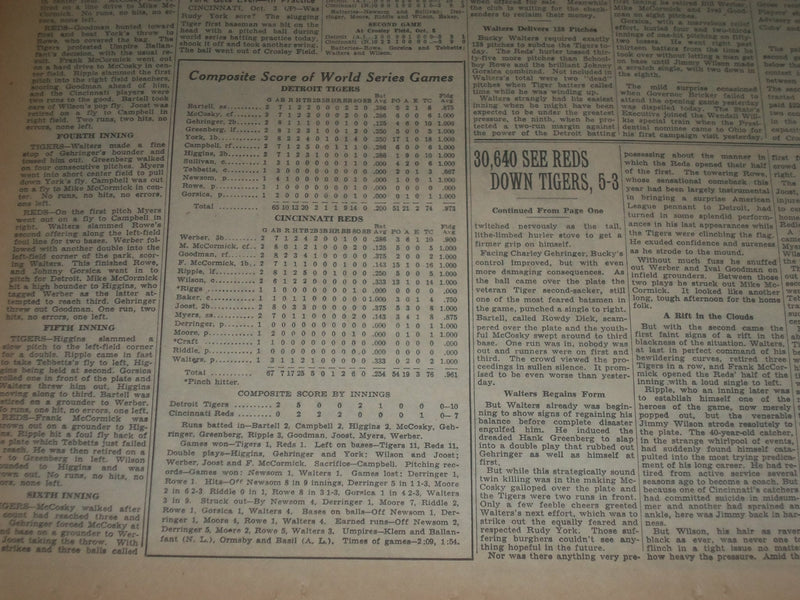 1940 OCTOBER 4 NEW YORK TIMES - HITLER AND MUSSOLINI MEET TODAY - NT 7339