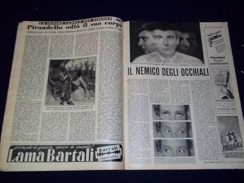 1950 NOV 11-18 TEMPO ITALIAN MAGAZINE LINDA DARNELL COVER - PHOTOS - NP 939