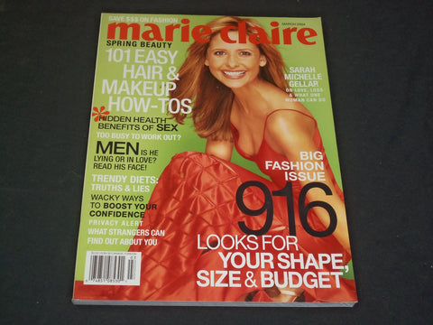 2004 MARCH MARIE CLAIRE MAGAZINE - SARAH MICHELLE GELLAR - SP 4593