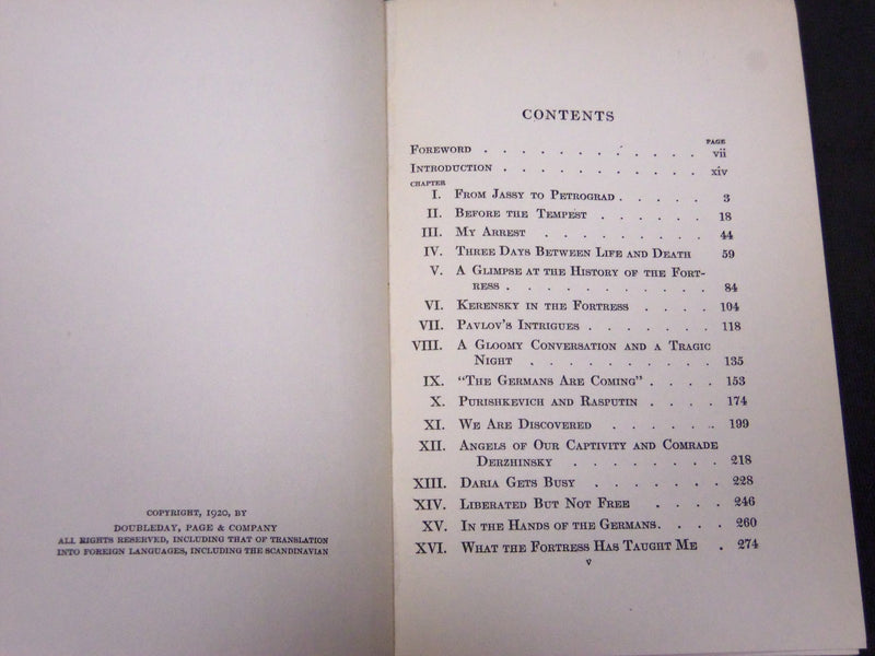 1920 A PRISONER OF TROTSKYS BY ANDREW KALPASCHNIKOFF BOOK - KD 5781