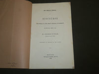 1843 GEORGE PUTNAM'S FAST DAY DISCOURSE BOOK - FIRST CHURCH IN ROXBURY - J 4684
