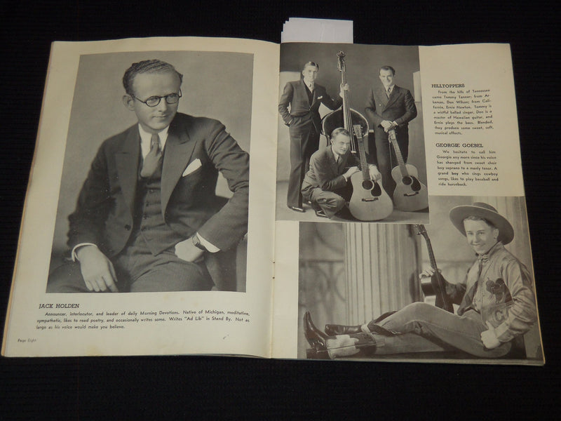 1936 WLS FAMILY ALBUM PUBLISHED BY THE PRAIRIE FARMER - SOFTCOVER - J 7280
