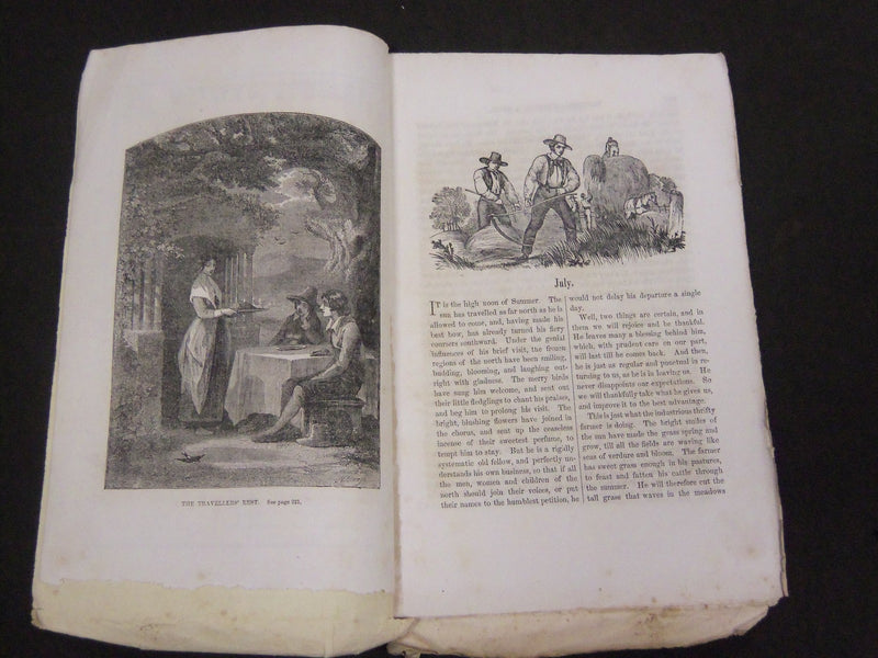 1854 MERRY'S MUSEUM AND PARLEY'S PLAYMATE MAGAZINE LOT OF 9 ISSUES - WR 889