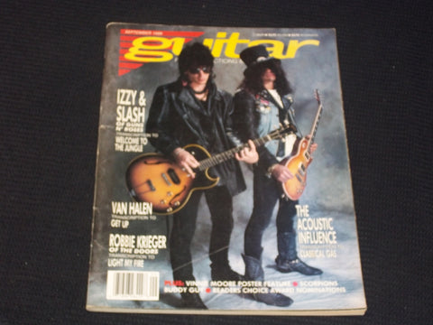 1988 SEPTEMBER GUITAR FOR THE PRACTICING MUSICIAN MAGAZINE - IZZY SLASH - E 315