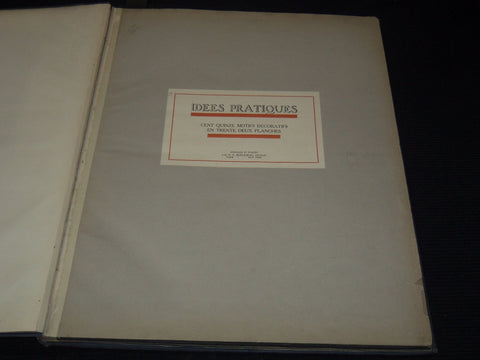 1900'S IDEES PRATIQUES TRENTE DEUX PLANCHES FRENCH DECORATIVE ARTS FOLIO - Z 272