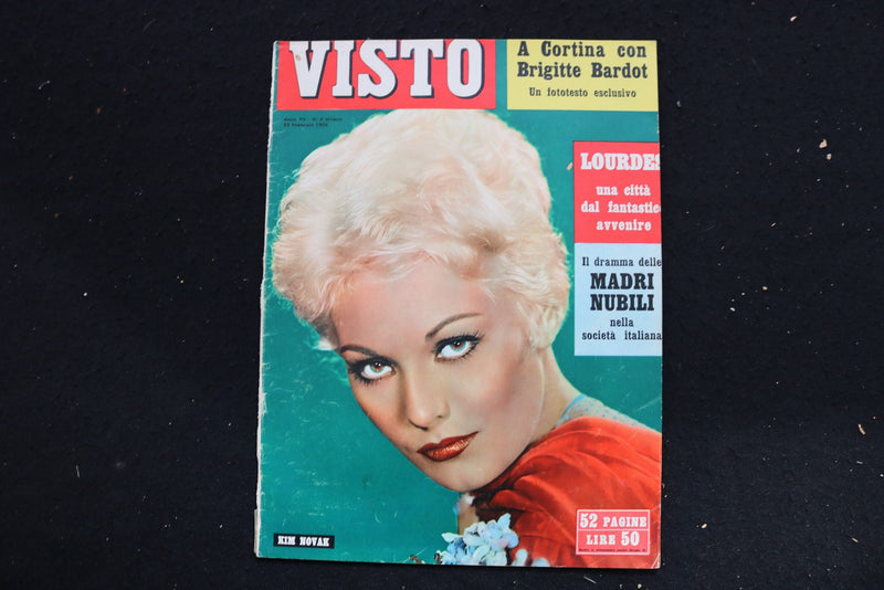 1958 FEBRUARY 22 VISTO MAGAZINE - KIM NOVAK COVER - E 25833