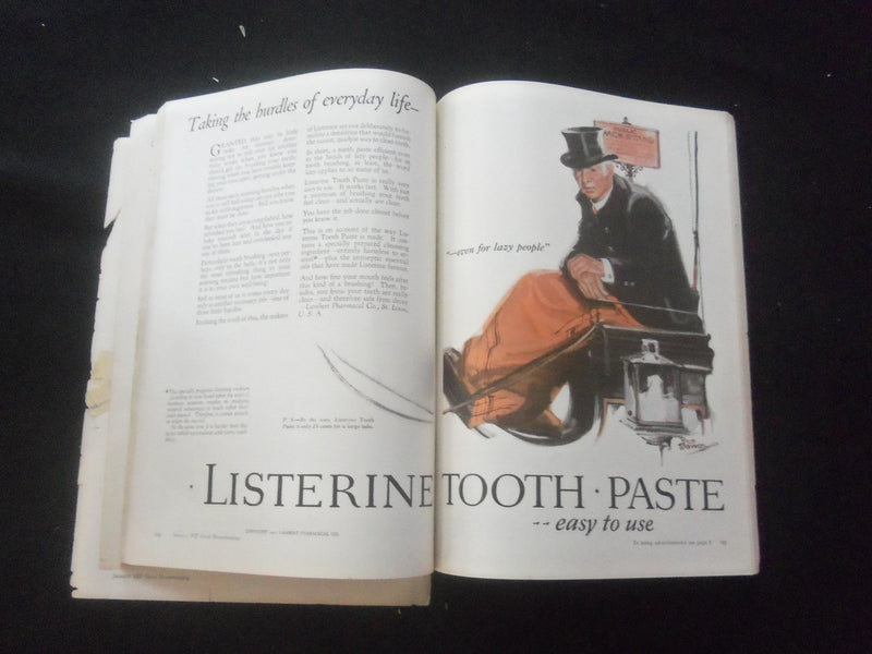 1927 JANUARY GOOD HOUSEKEEPING MAGAZINE - JESSIE WILCOX SMITH COVER - ST 4282J