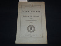 1907 UPTON TOWN OFFICERS ANNUAL REPORT - MASSACHUSETTS - J 8806