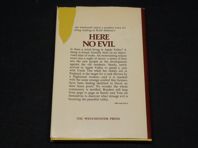 1976 MYSTERY OF THE GOLDEN RAM HARDCOVER BOOK INSCRIBED BY RUTH MALONE - D 409