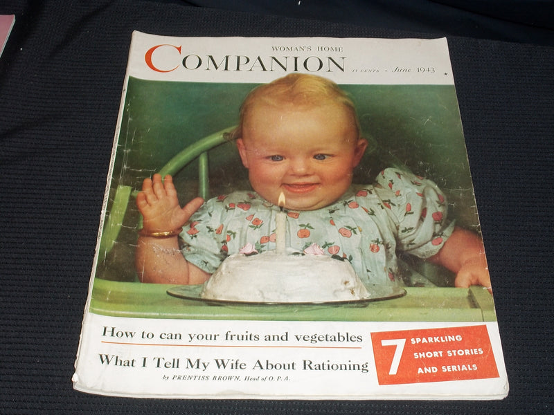 1943 JUNE WOMAN'S HOME COMPANION MAGAZINE NICE FRONT COVER - E 2635
