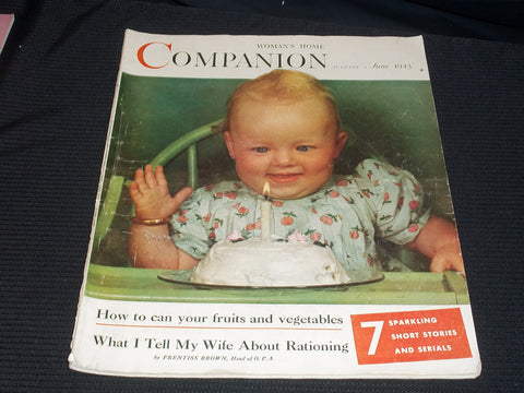 1943 JUNE WOMAN'S HOME COMPANION MAGAZINE NICE FRONT COVER - E 2635