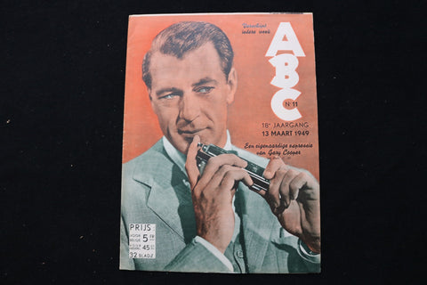 1949 MARCH 12 ABC MAGAZINE - GARY COOPER COVER - E 25265