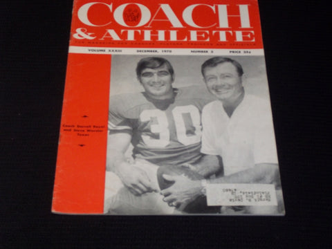 1970 DECEMBER COACH & ATHLETE MAGAZINE - ROYAL & WORSTER TEXAS - E 5798