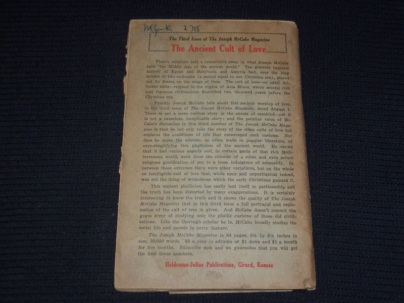1930 NOVEMBER THE DEBUNKER AND THE AMERICAN PARADE MAGAZINE - K 597